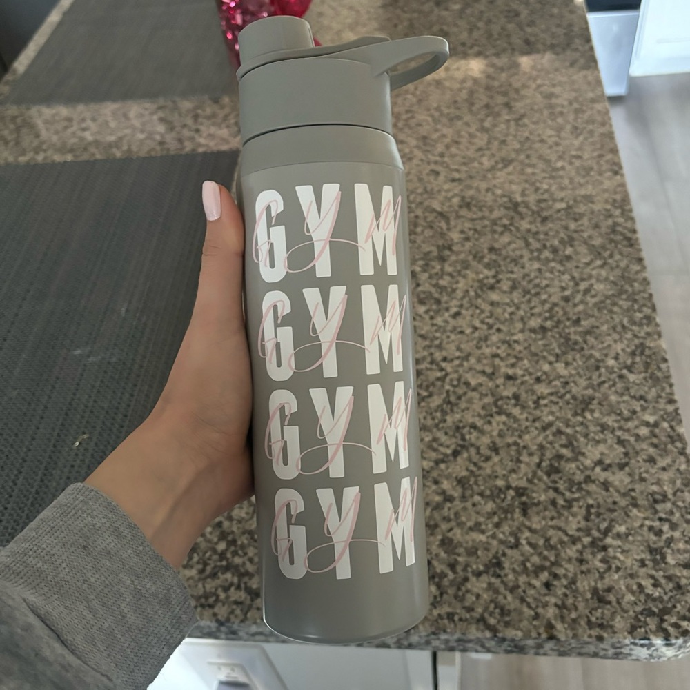Gray GYM water bottle
